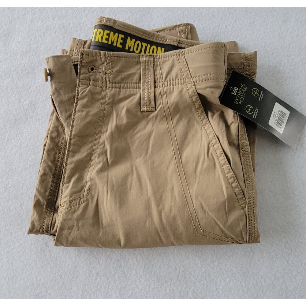 mens lee extreme cargo‎ shorts Size 28 Color Khaki - Picture 13 of 13